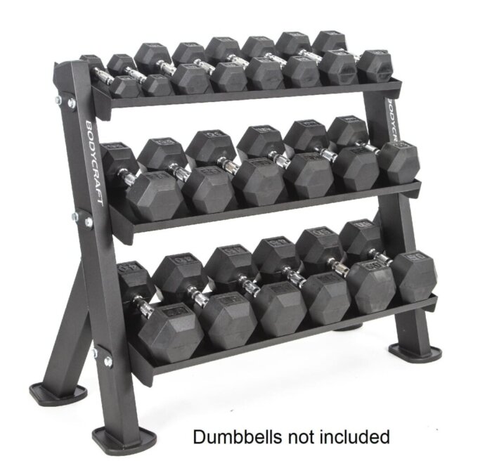 Image of F530 3-TIER DUMBBELL & ACCESSORY RACK - a Storage by BodyCraft