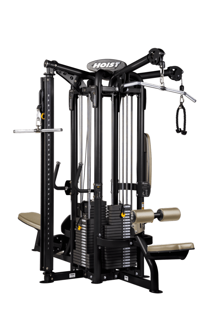 Hoist Fitness - CMJ-6000-1 4 STATION (SINGLE LAT STATION, SINGLE LOW
ROW, TRICEP, HILO)