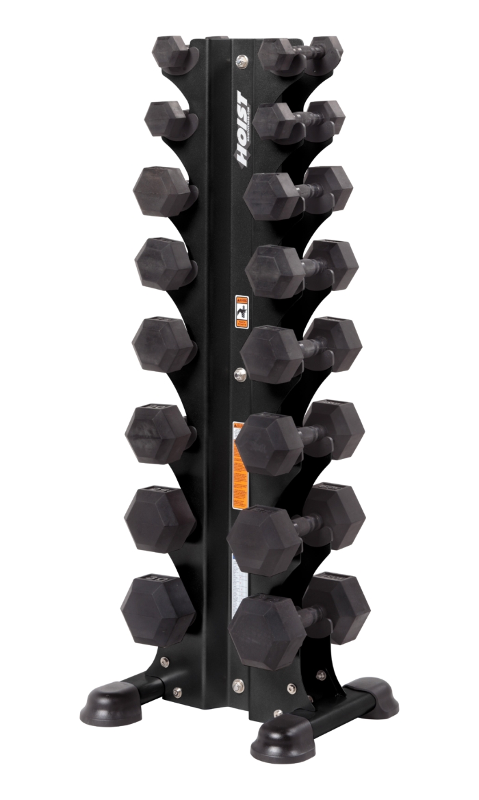 Hoist Fitness - HF-5460-MB 8 PAIR VERTICAL DUMBBELL RACK (8 PAIRS) -
Hex Dumbbells - Image 2