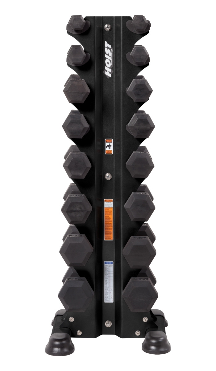 Hoist Fitness - HF-5460-MB 8 PAIR VERTICAL DUMBBELL RACK (8 PAIRS) -
Hex Dumbbells - Image 3