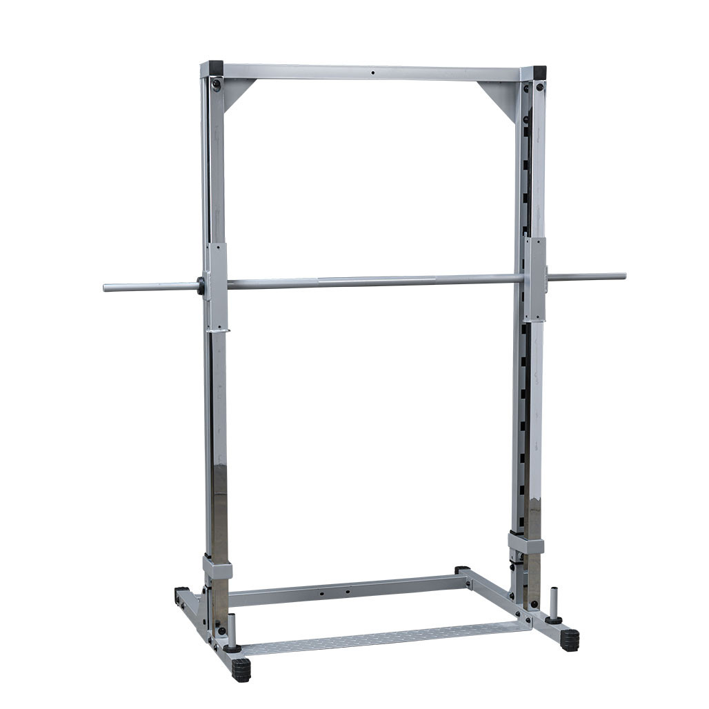 Powerline PSM144X smith machine angled view black finish