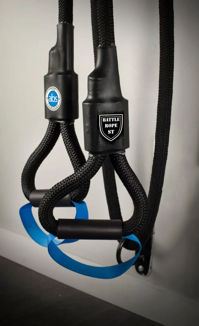 The Abs Company Battle Rope ST System, side view