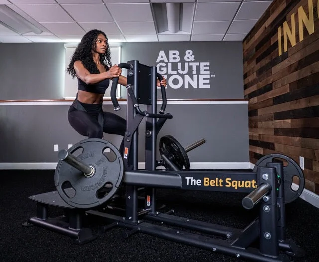 The Abs Company The Belt Squat, side view