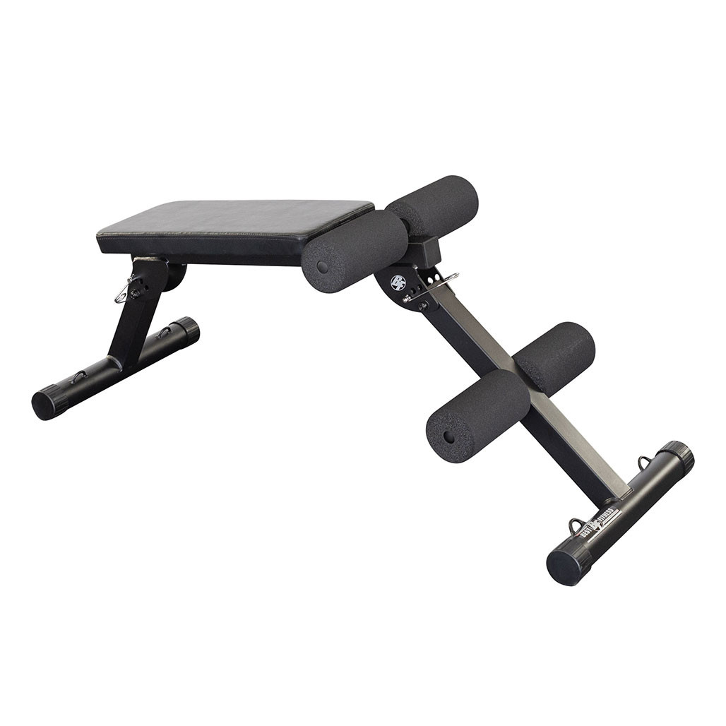 Best Fitness BFAB10B ab crunch bench front view in black finish