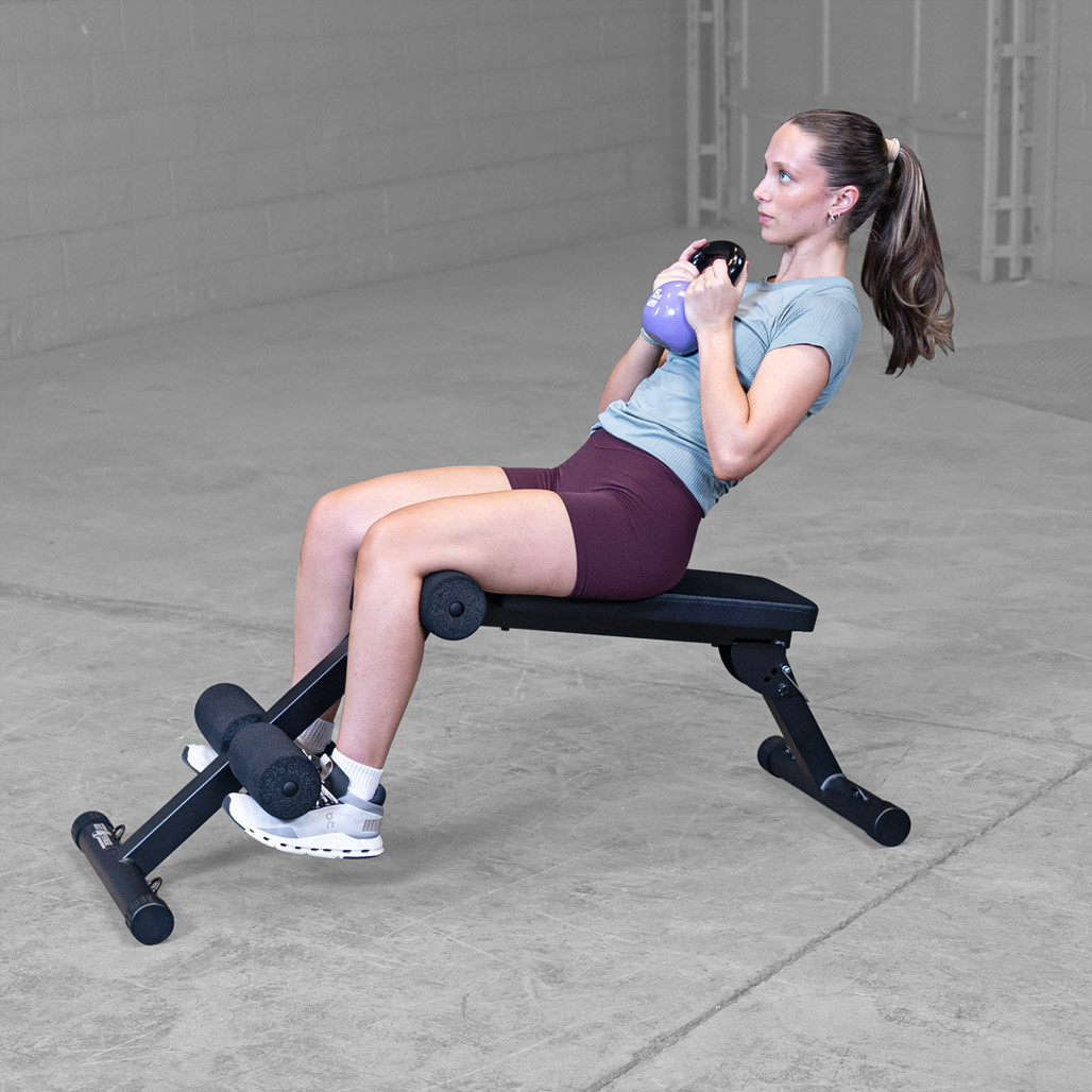 Best Fitness BFAB10B ab crunch bench upholstered seat detail