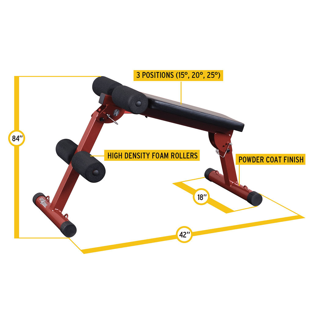 Best Fitness BFAB10B ab crunch bench dimensions and specifications