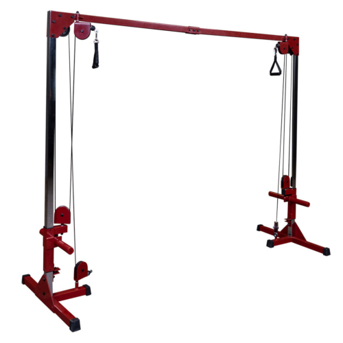 Best Fitness BFCCO10 plate-loaded cable crossover machine in red