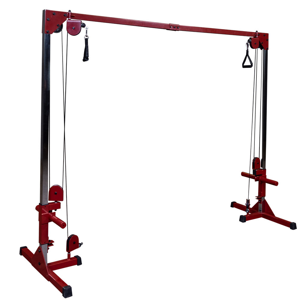 Best Fitness BFCCO10 plate-loaded cable crossover machine in red