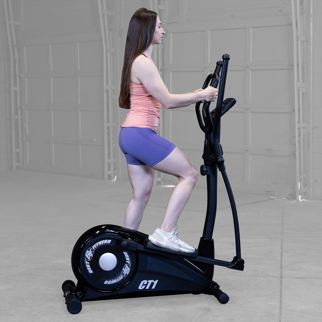 Best Fitness BFCT1B elliptical cross trainer LED console detail