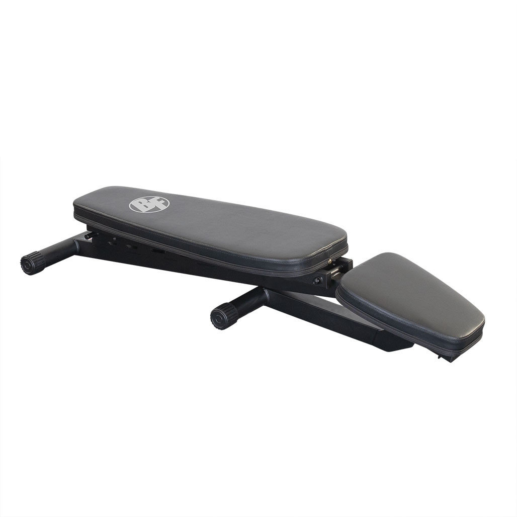 Best Fitness BFFID25B Folding Adjustable Bench flat position in black finish