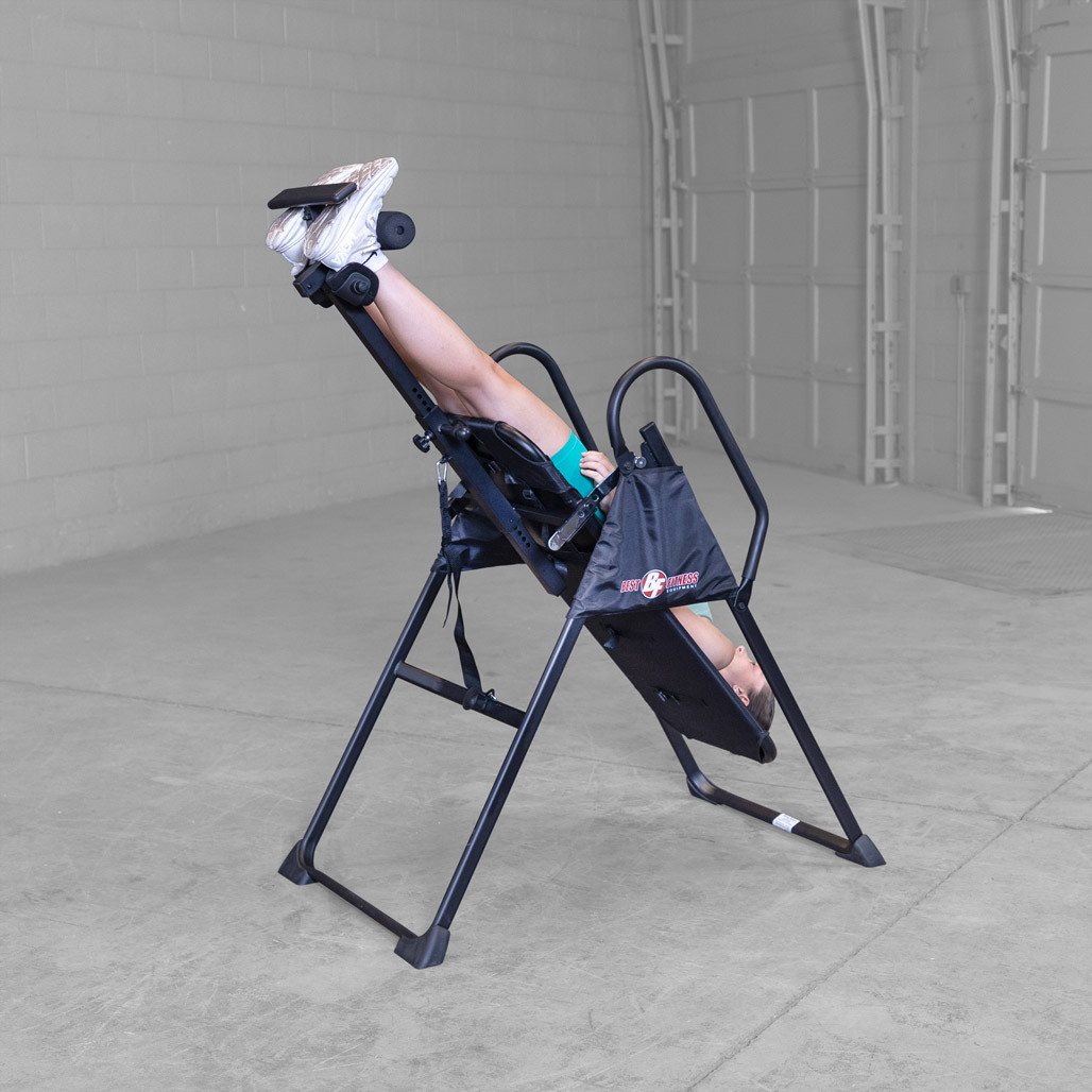 Best Fitness BFINVER10B inversion table side view in black