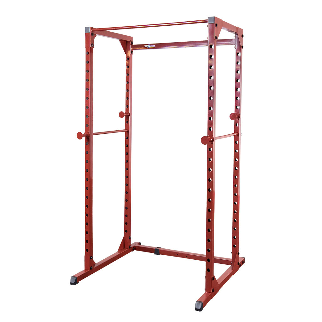 Best Fitness BFPR100R power rack in red front view
