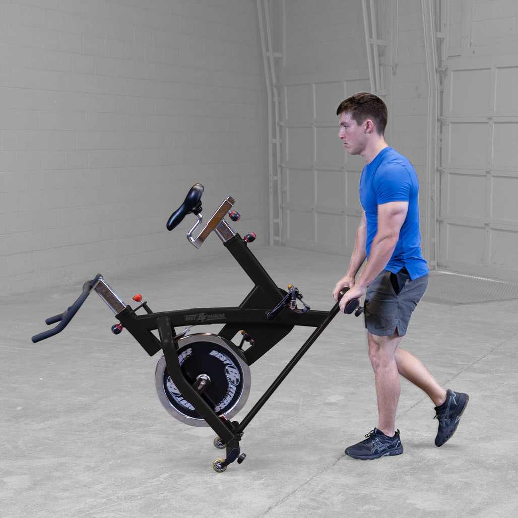Best Fitness BFSB5B indoor training cycle 40 lb flywheel detail