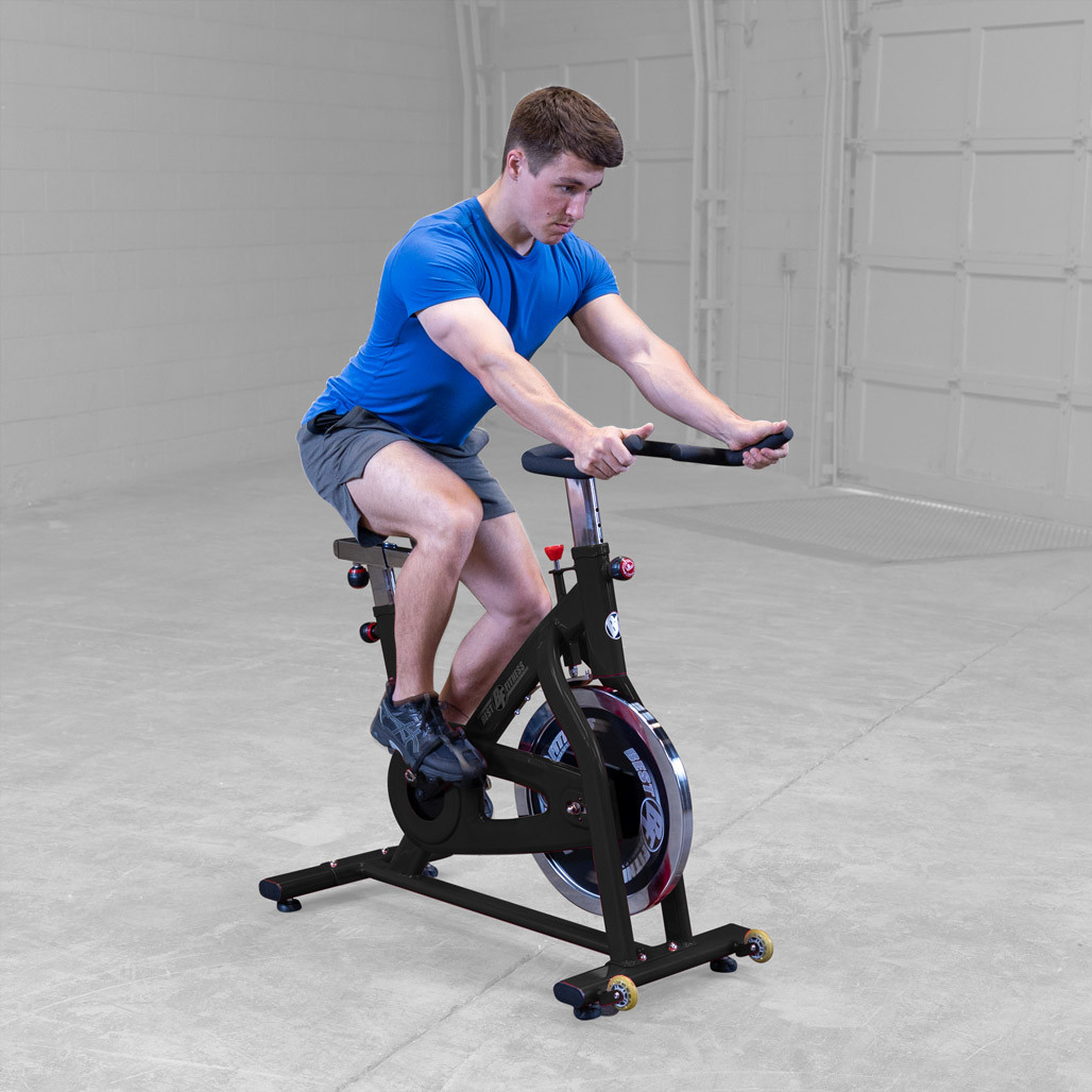 Best Fitness BFSB5B indoor training cycle adjustable handlebars detail