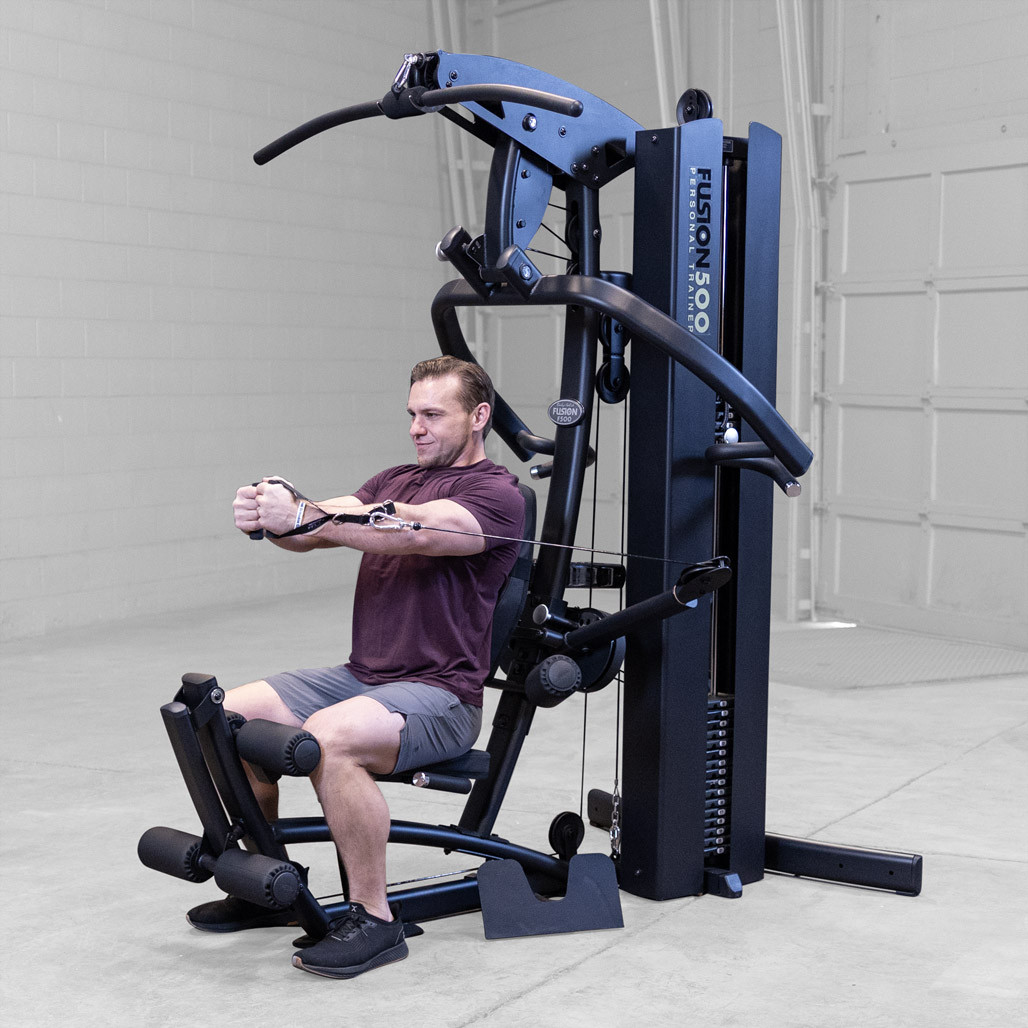 Body-Solid F500B Home Gym pec fly station in black finish