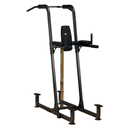 Body-Solid FCD Fusion Chin-Up & Dip Station shown in black finish on a plain background