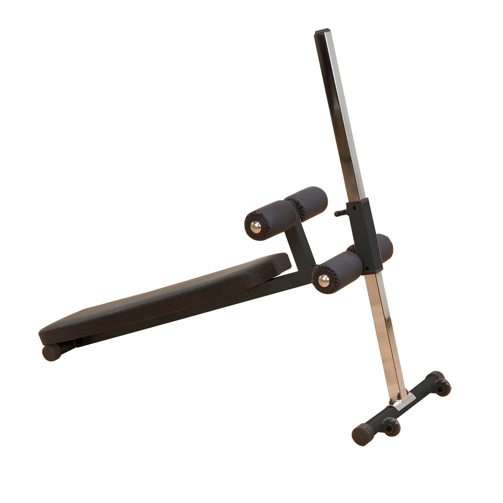 Body-Solid GAB60B Pro-Style Ab Board shown in black finish on a plain background