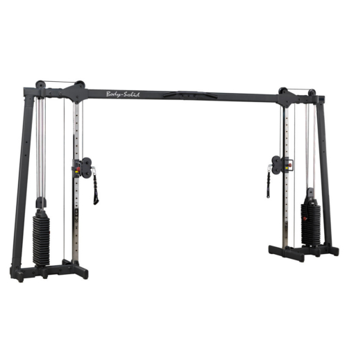 Body-Solid GDCC250B Deluxe Cable Crossover with dual weight stacks