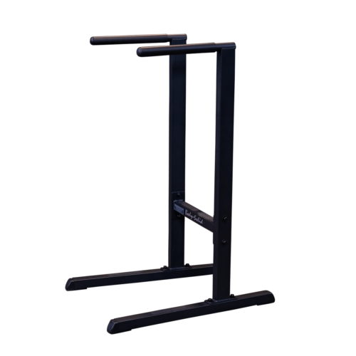 Body-Solid GDIP59B Dip Station in black finish, shown from the front