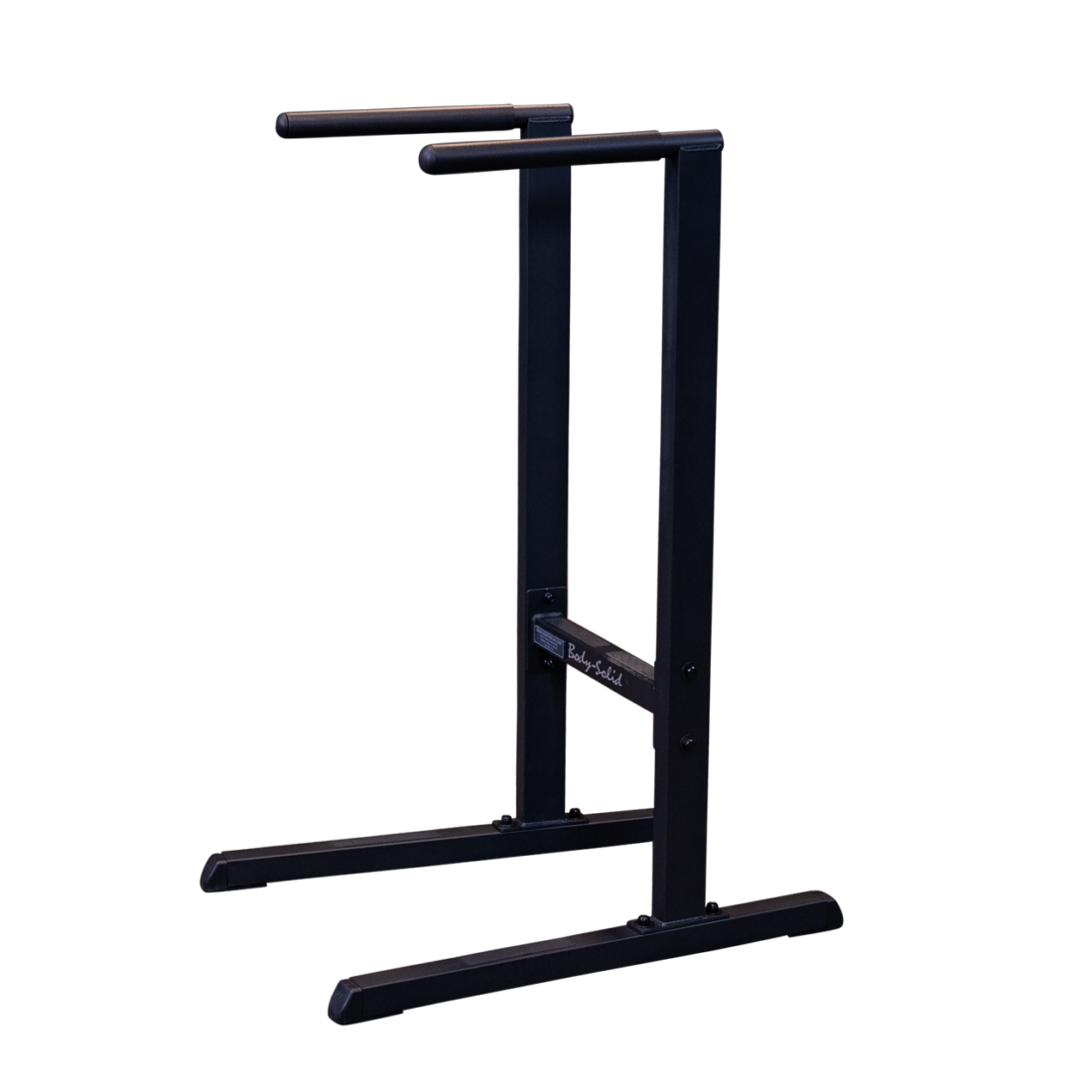 Body-Solid GDIP59B Dip Station in black finish, shown from the front