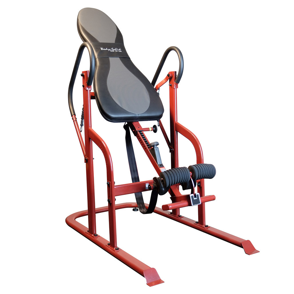 Body-Solid GINV50 Inversion Table shown in black finish on a plain background