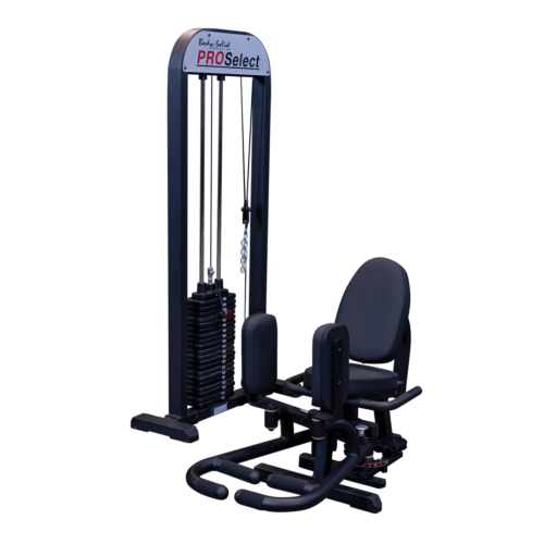 Body-Solid GIOT-STK Pro Select Inner & Outer Thigh Machine shown in black finish on a plain background