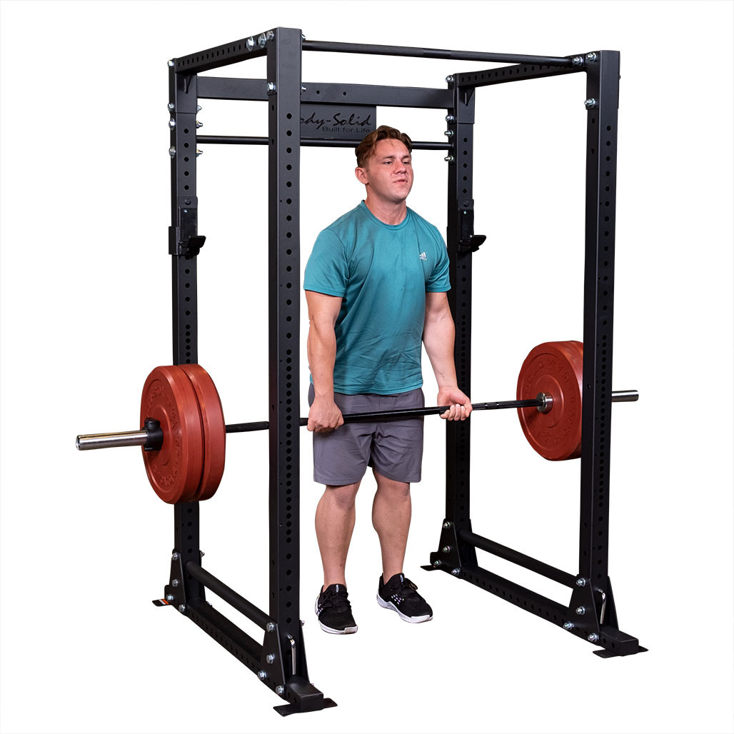 Body-Solid GPR400 commercial power rack angled view