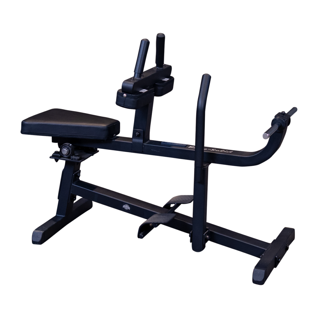 Body-Solid GSCR349B Seated Calf Raise in black finish, shown from the front