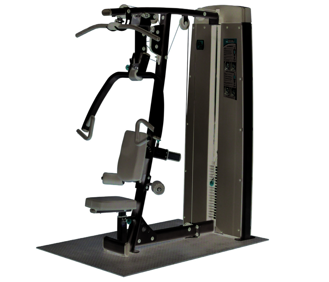 Body-Solid Pro Clubline DPLSSF Pro Dual freestanding press and lat machine with 210 lb stack