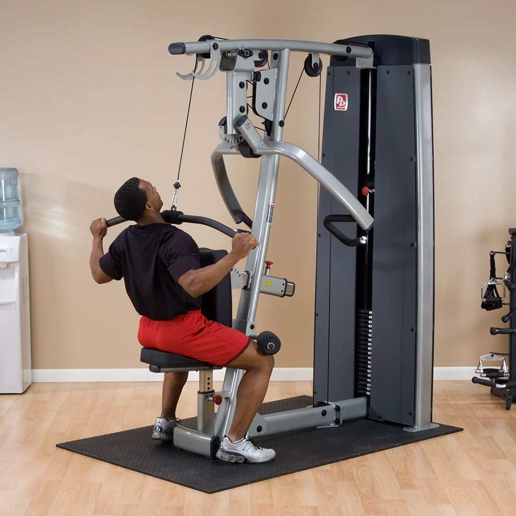 Body-Solid Pro Clubline DPLSSF3 press and lat station detail