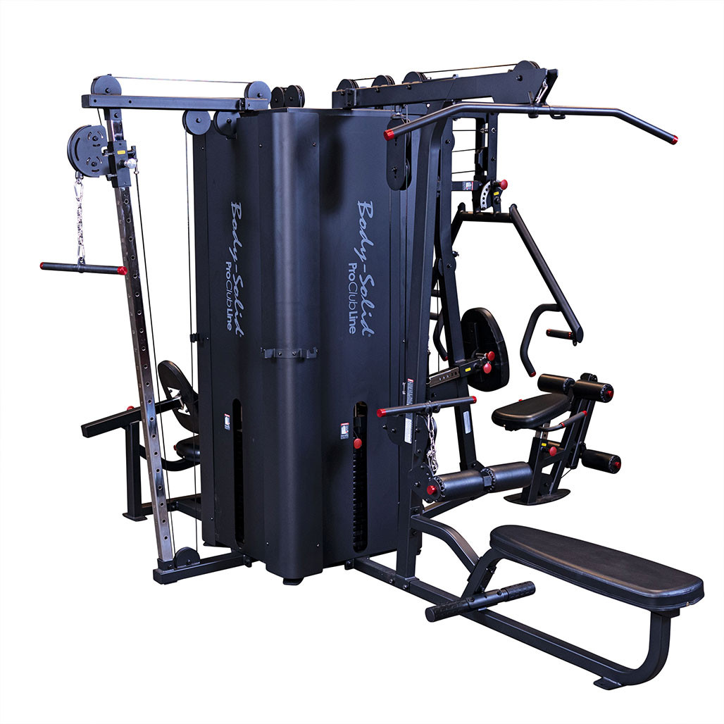 Body-Solid Pro Clubline S1000 four-stack commercial multi-gym full studio view