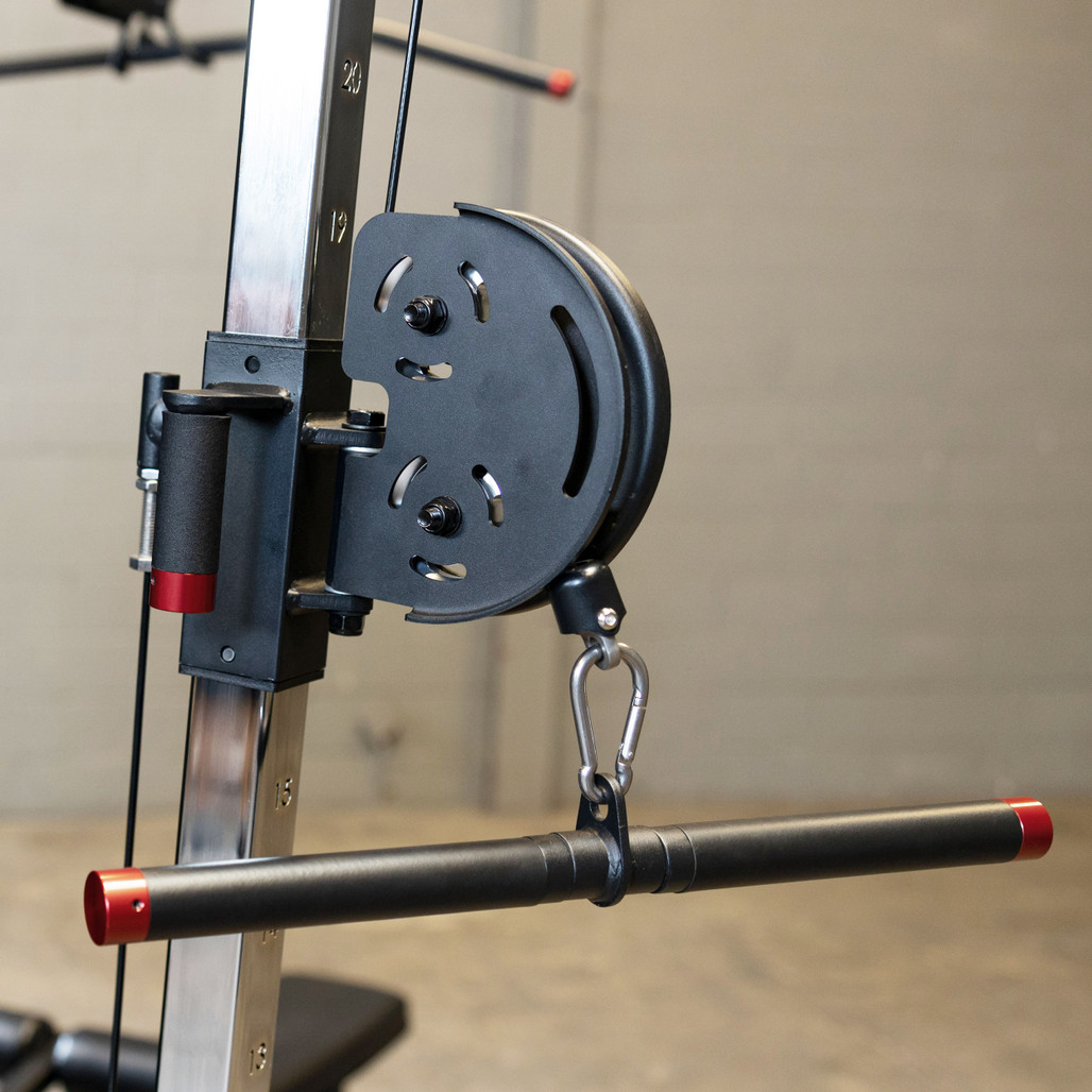 Body-Solid Pro Clubline S1000 press station and frame detail