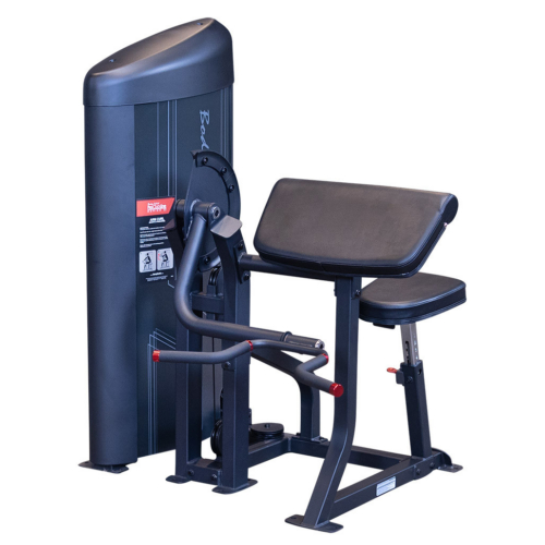 Body-Solid Pro Clubline S2AC Series II selectorized arm curl machine with 160 lb stack
