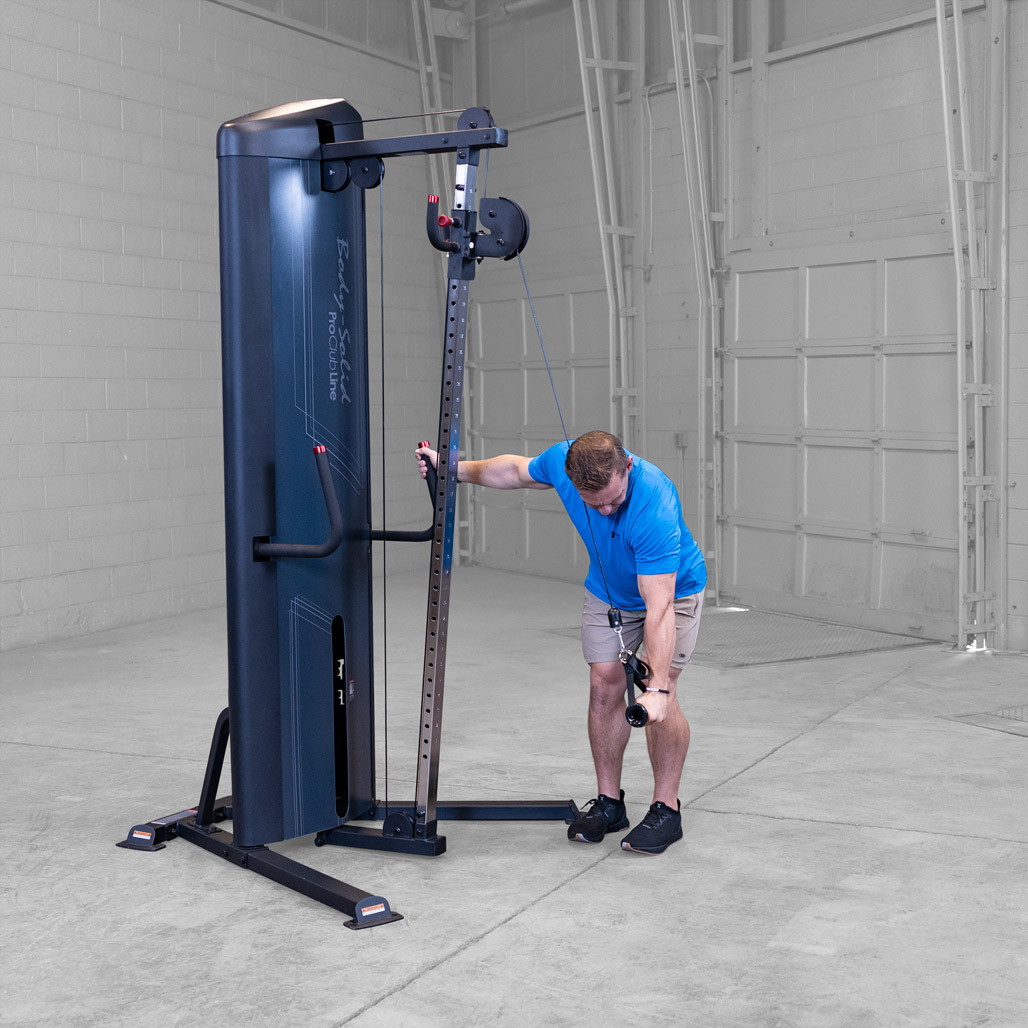 Side view of the Body-Solid Pro Clubline S2CC/2 cable column