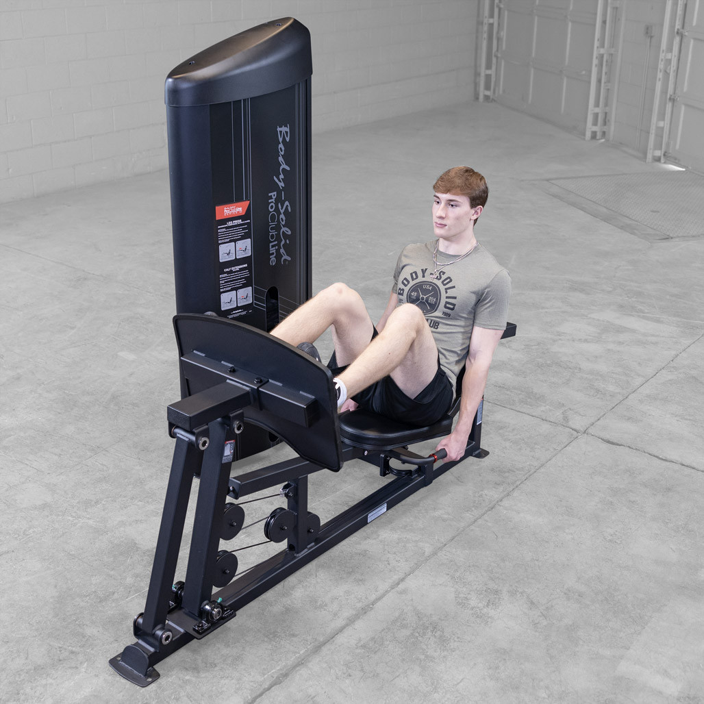 Front view of the Body-Solid Pro Clubline S2LPC/2 leg press