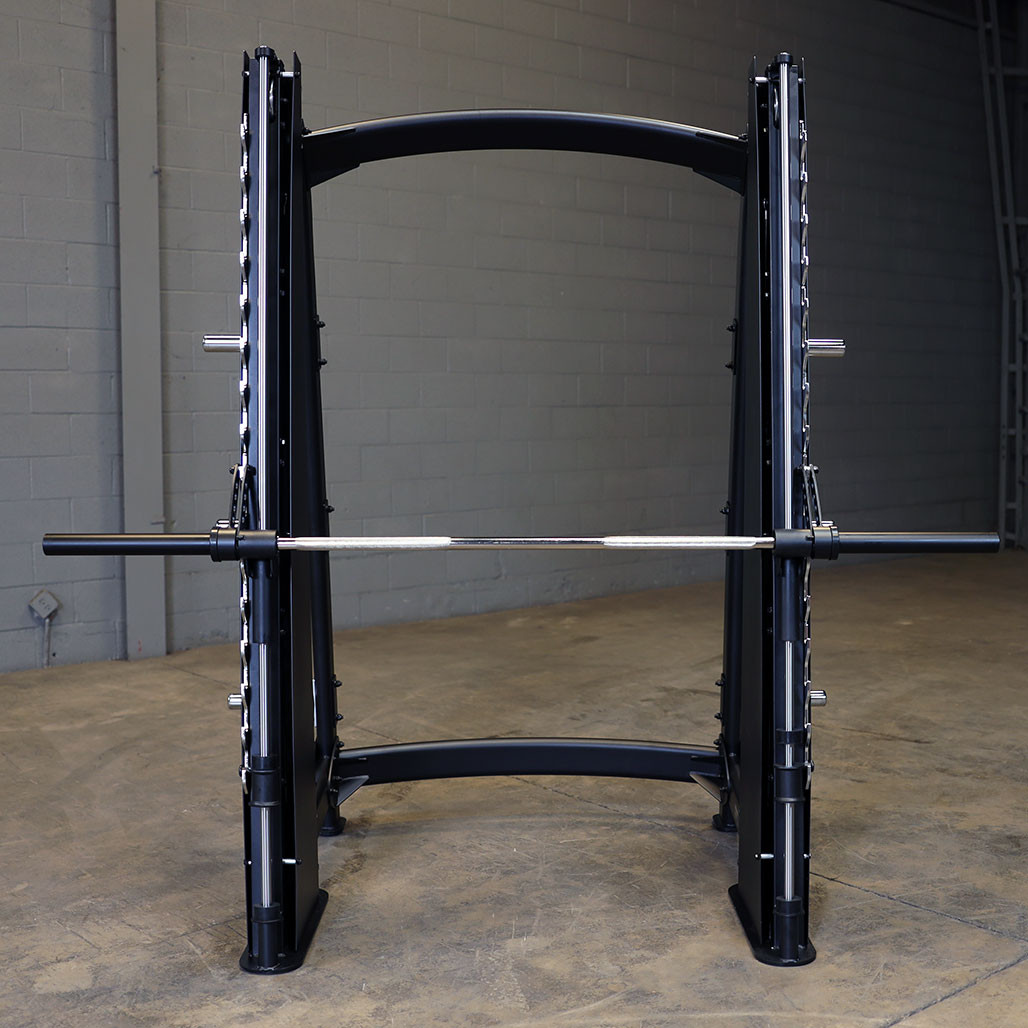 Body-Solid Pro Clubline SCB1000B Smith Machine angled view