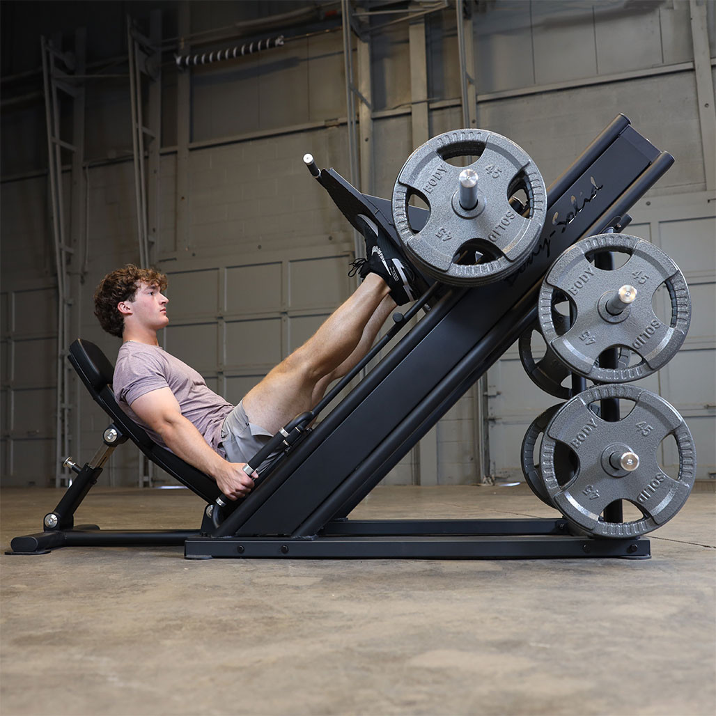 Body-Solid Pro Clubline SGLP500 plate-loaded leg press - leg press carriage