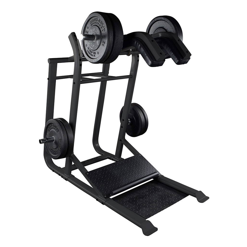 Body-Solid Pro Clubline SLS500 plate-loaded leverage squat and calf machine