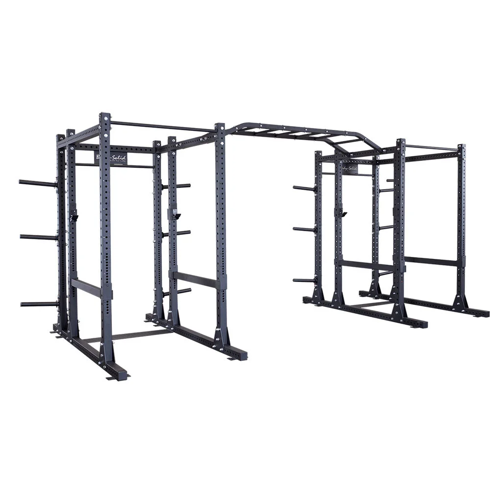 Body-Solid Pro Clubline SPR1000DBBack Double Extended SPR1000 Commercial Power Racks — double extended spr1000 commercial power racks, unit view