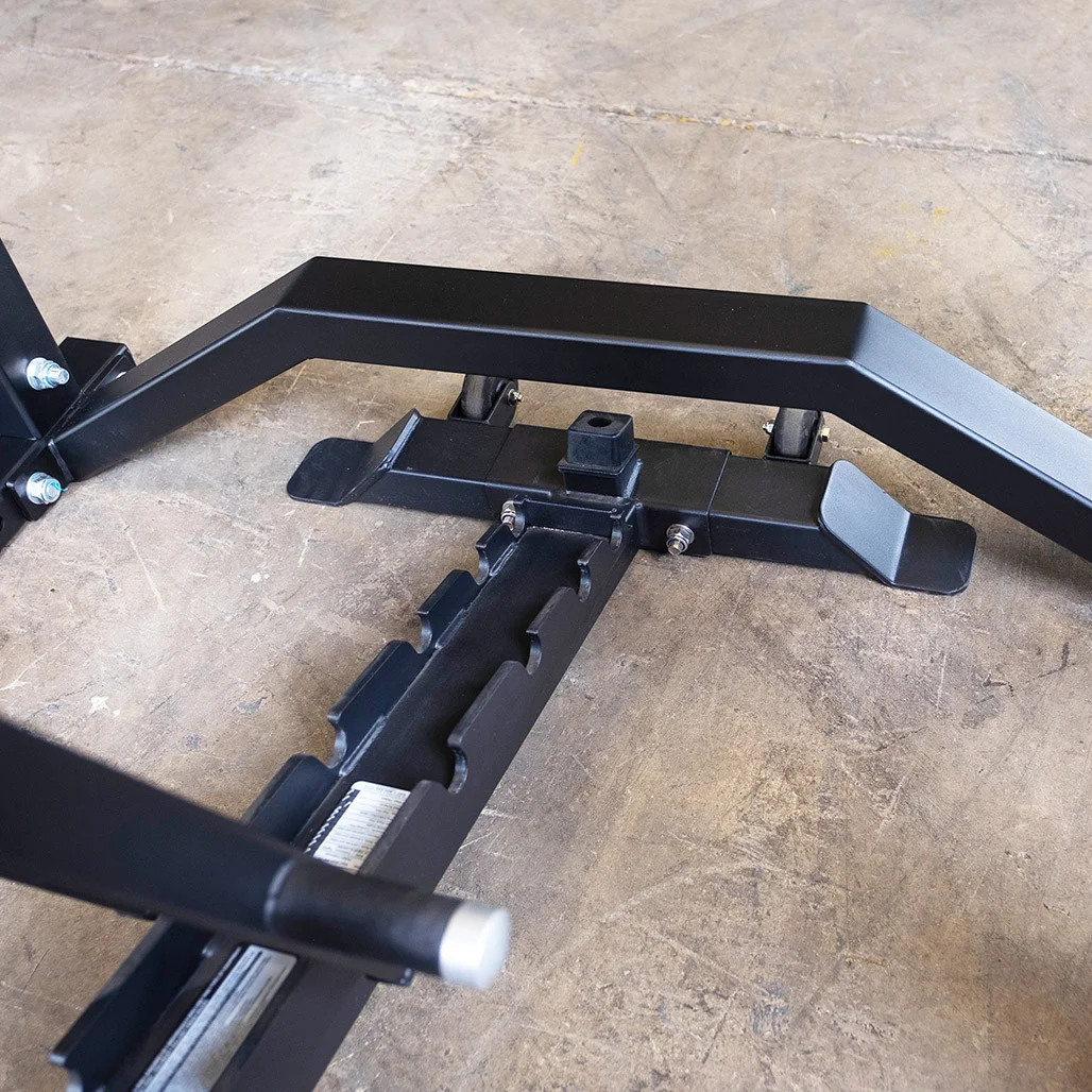 Body-Solid Pro Clubline SPRBCB Rear Clearance Bar Attachment — commercial Pro Clubline rack attachment