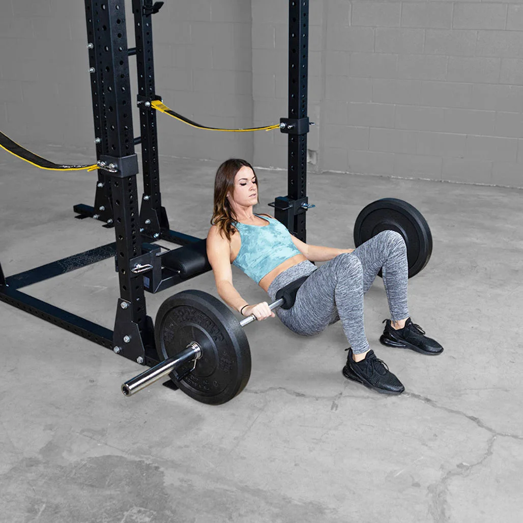 Body-Solid Pro Clubline SPRHT Hip Thruster Attachment — commercial Pro Clubline rack attachment