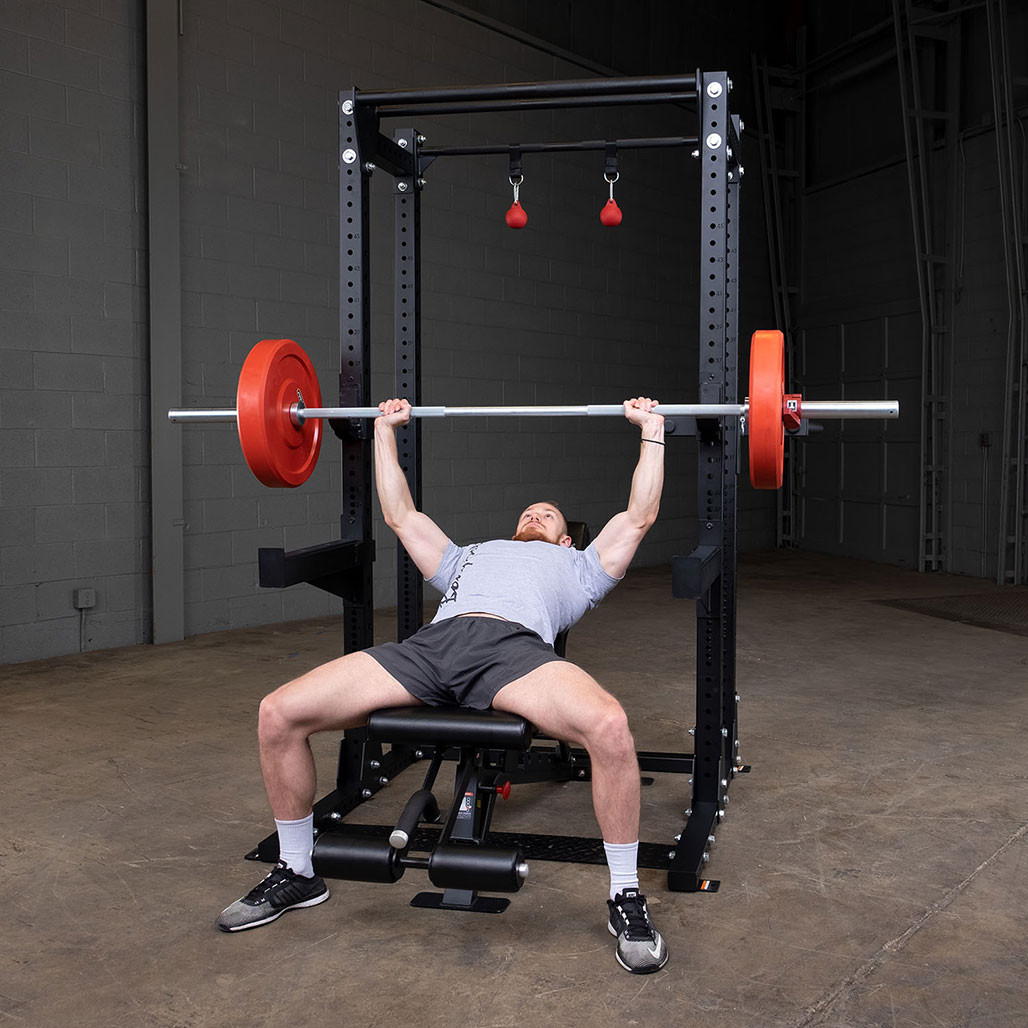 Body-Solid Pro Clubline SPR500 Half Rack with Rear Extension at First Place Fitness Equipment (Jacksonville, Orlando, Tampa, Sarasota & Miami)