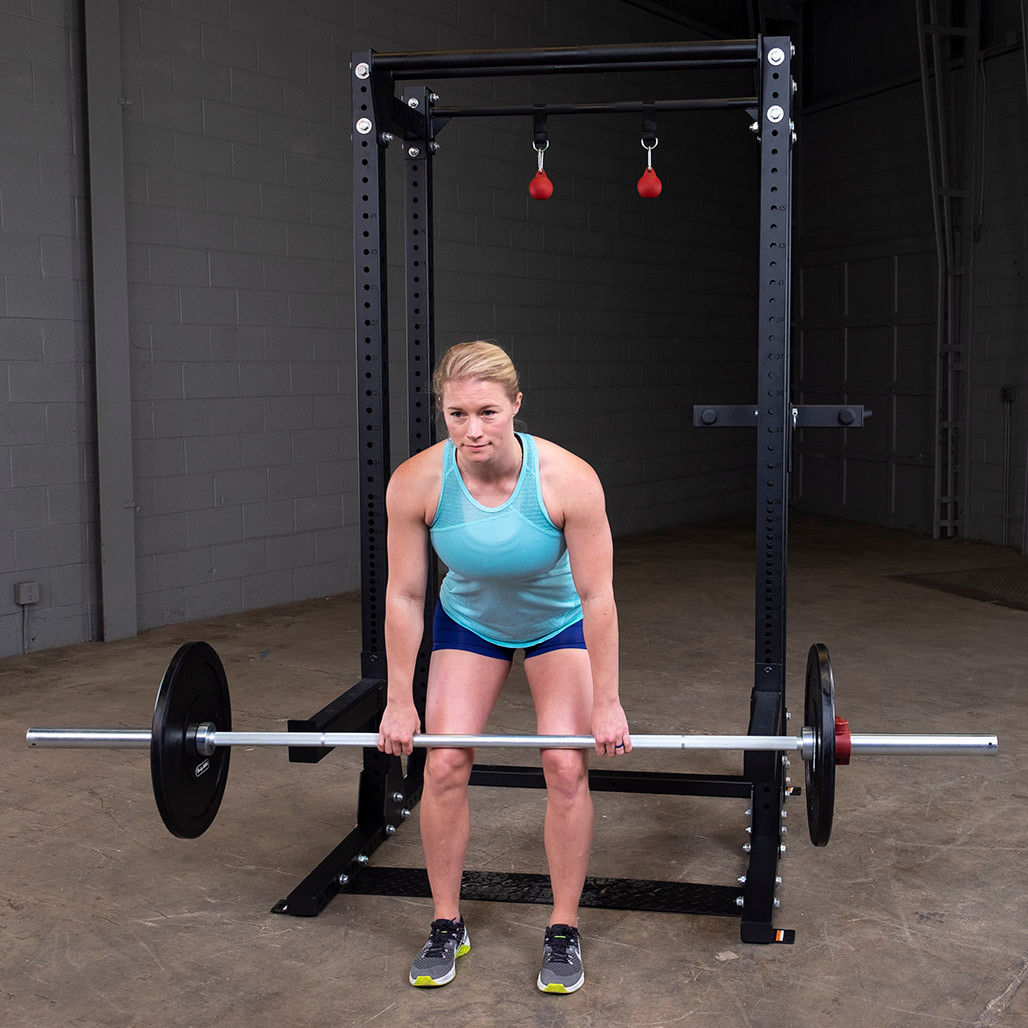 Body-Solid Pro Clubline SPR500 Half Rack with Rear Extension at First Place Fitness Equipment (Jacksonville, Orlando, Tampa, Sarasota & Miami)