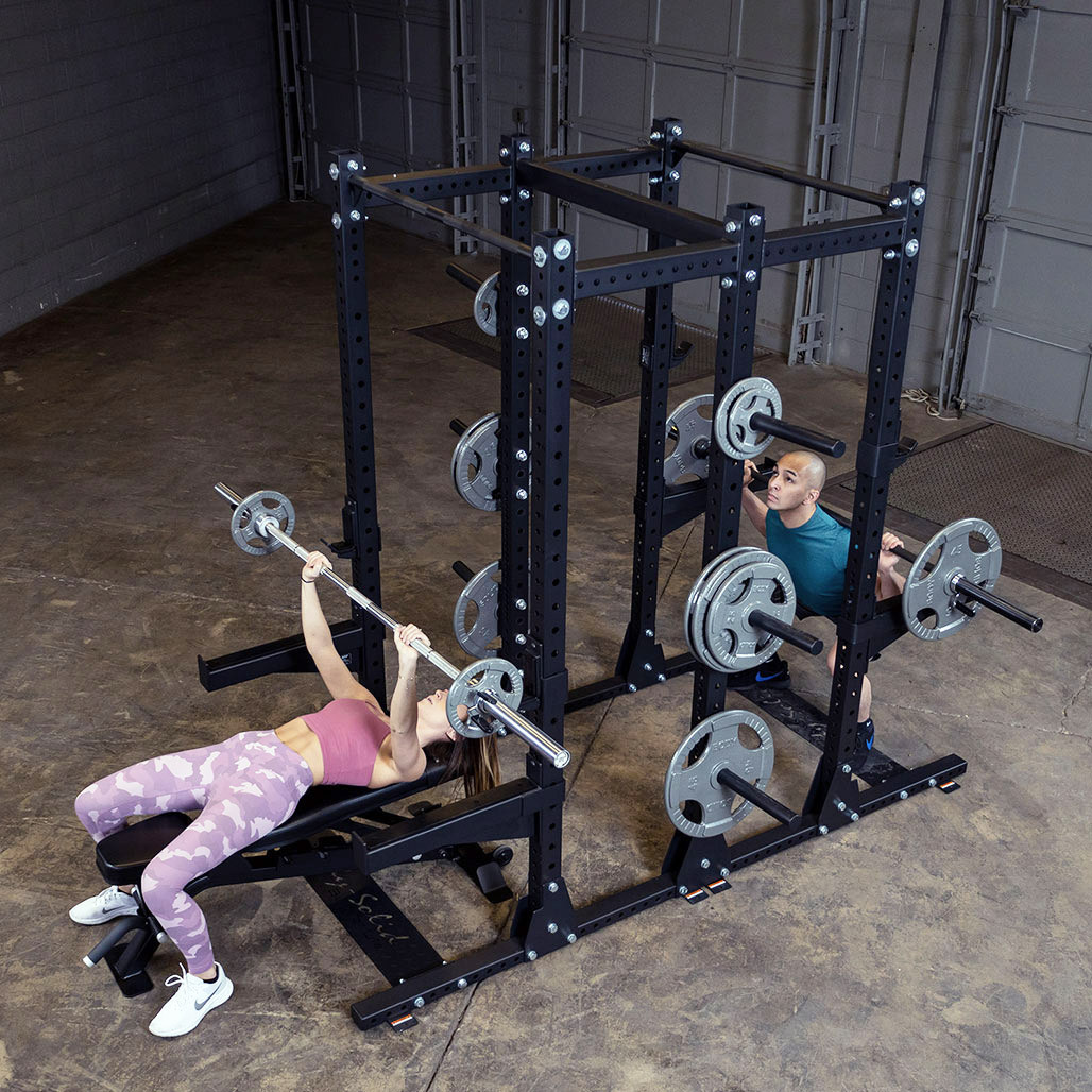Body-Solid Pro Clubline SPR500 Double Half Rack at First Place Fitness Equipment (Jacksonville, Orlando, Tampa, Sarasota & Miami)