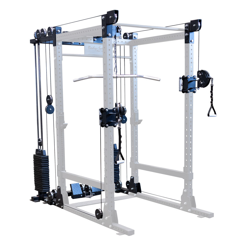 Body-Solid SPRFTS functional trainer attachment with 210 lb weight stacks for SPR1000