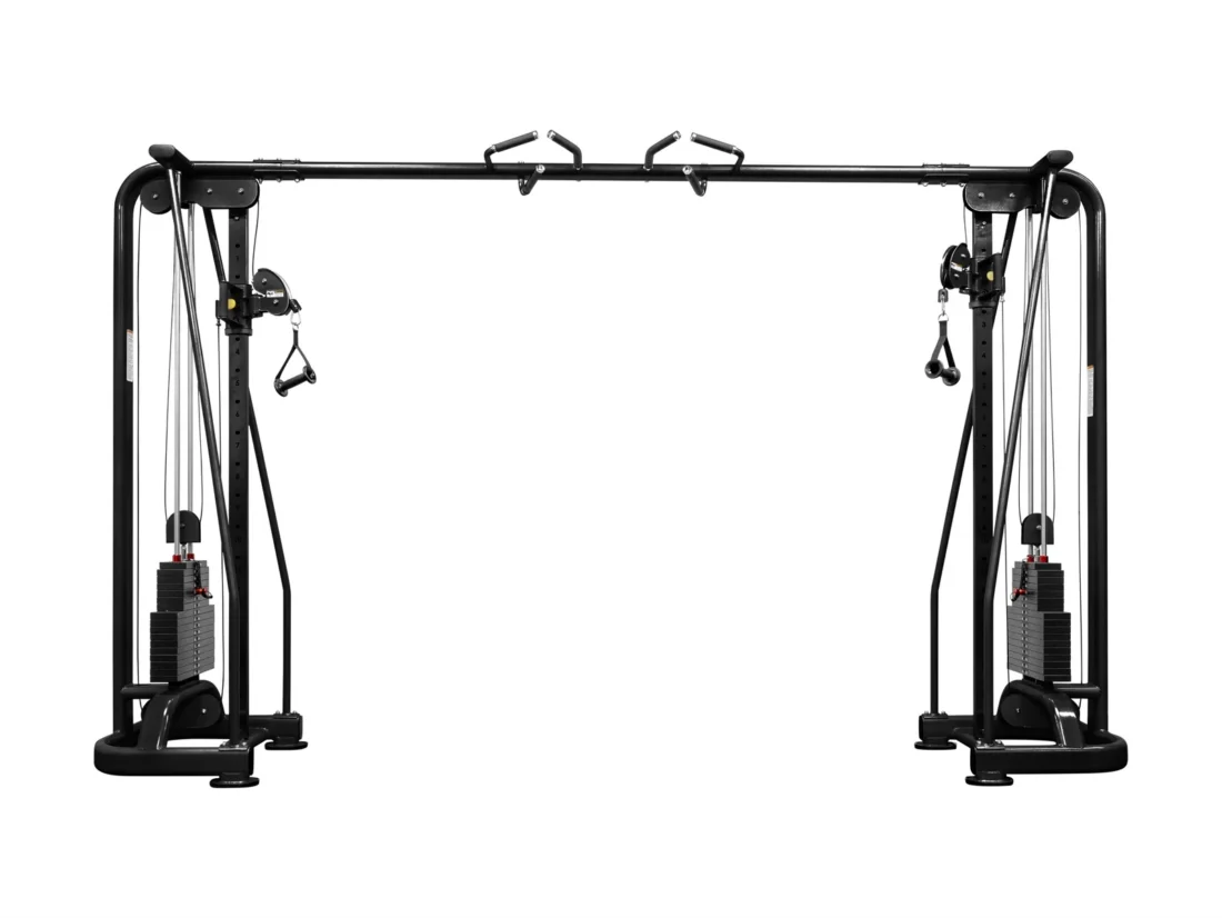 BodyKore G502 Alliance Series dual-column cable crossover, full front view