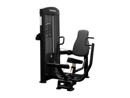 BodyKore GR601 commercial selectorized chest press machine with 220 lb weight stack