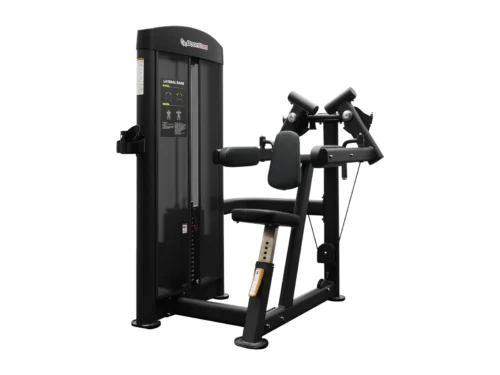 BodyKore GR605 commercial selectorized lateral raise machine with isolateral arms and 220 lb weight stack