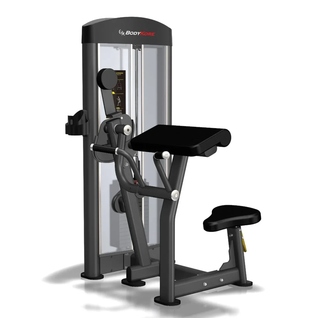 BodyKore GR609 Biceps Curl commercial selectorized arm machine