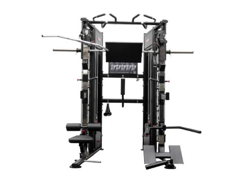 BodyKore MX1162 Universal Trainer all-in-one home gym, front view on white background